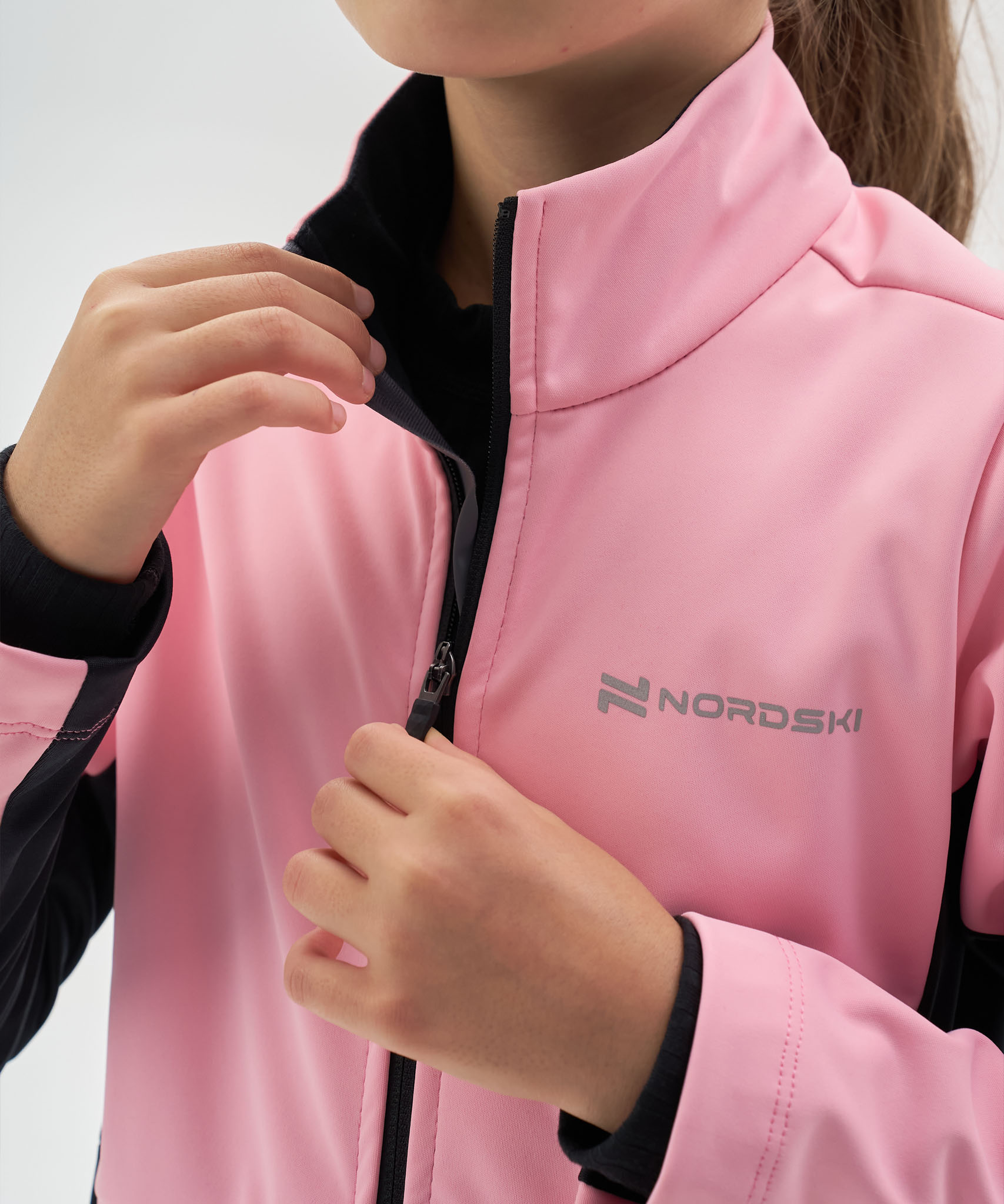 Тренировочная куртка Nordski Jr. Advance Candy Pink/Black