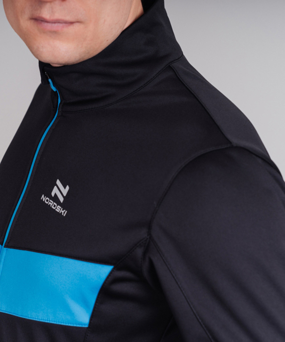 Разминочная куртка Nordski BASE Black/Blue