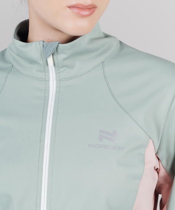 Тренировочная куртка Nordski Pro Ice Mint/Soft Pink W