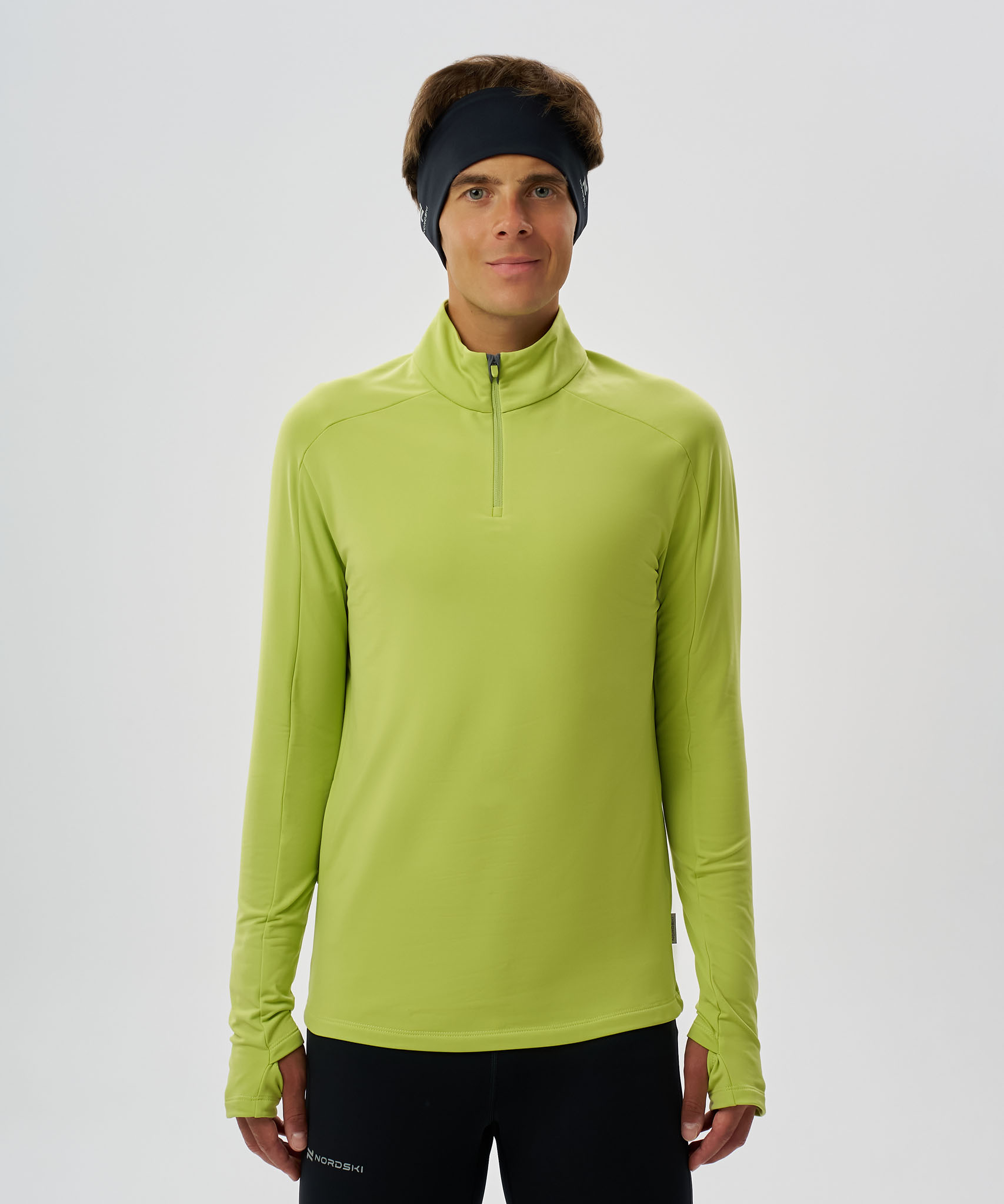 Лонгслив Nordski Winter Running Lime
