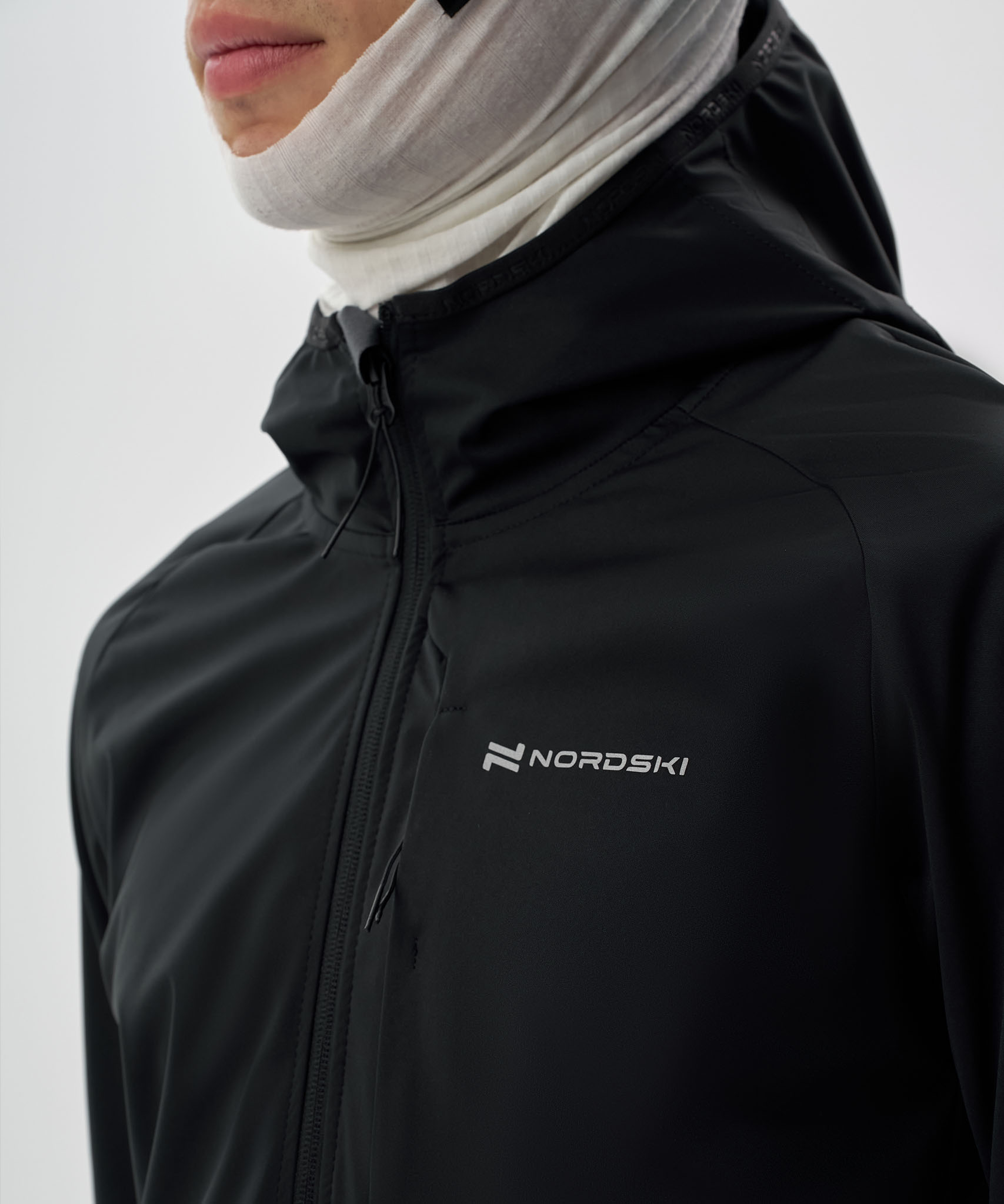 Тренировочная куртка Nordski PRO TOUR HOOD Total Black