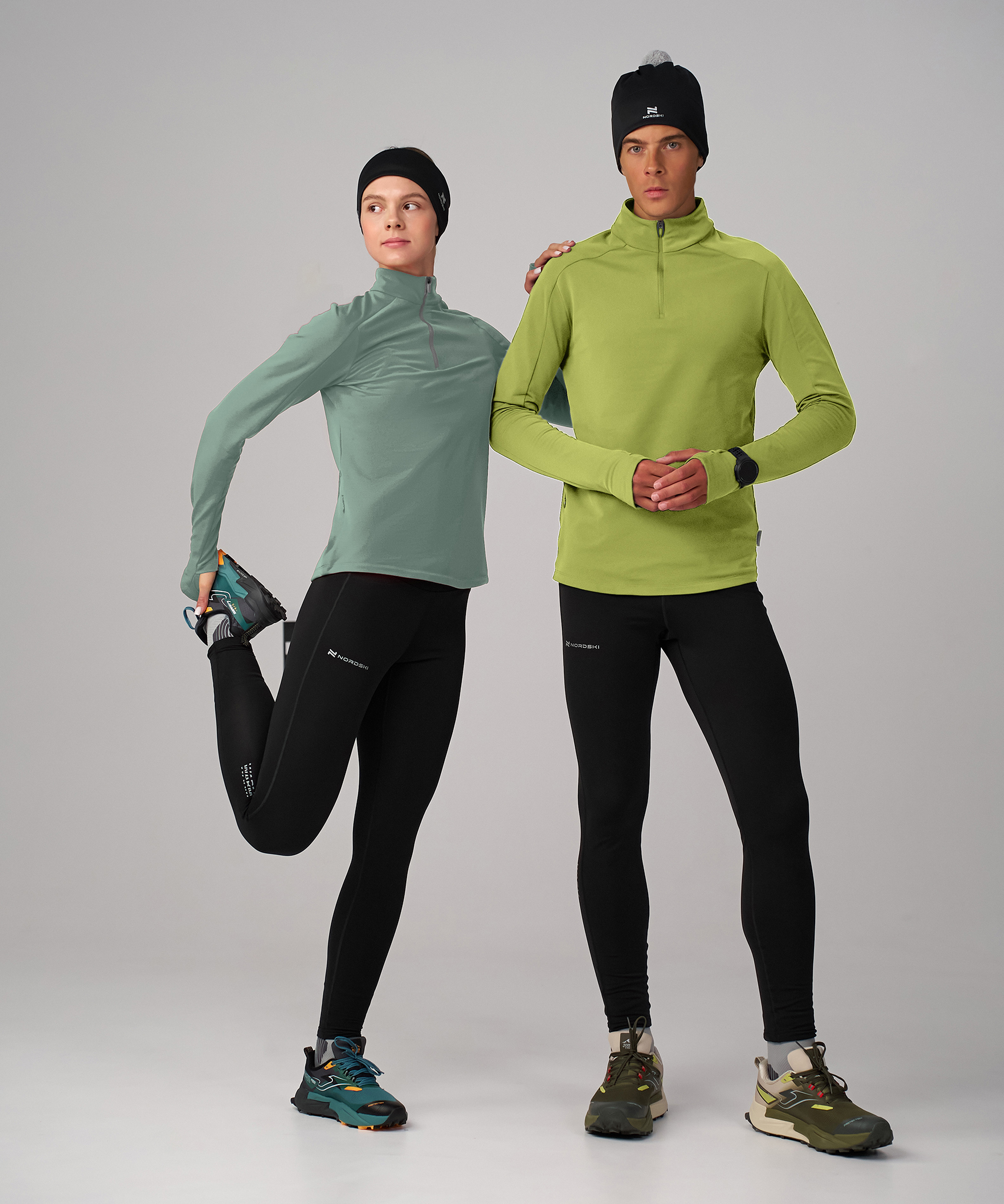 Лонгслив Nordski Winter Running Ice Mint W