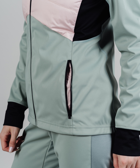 Куртка Nordski Hybrid Pro Ice Mint/Soft Pink W