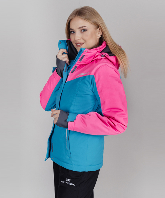 Горнолыжная куртка Nordski Extreme Blue/Pink W