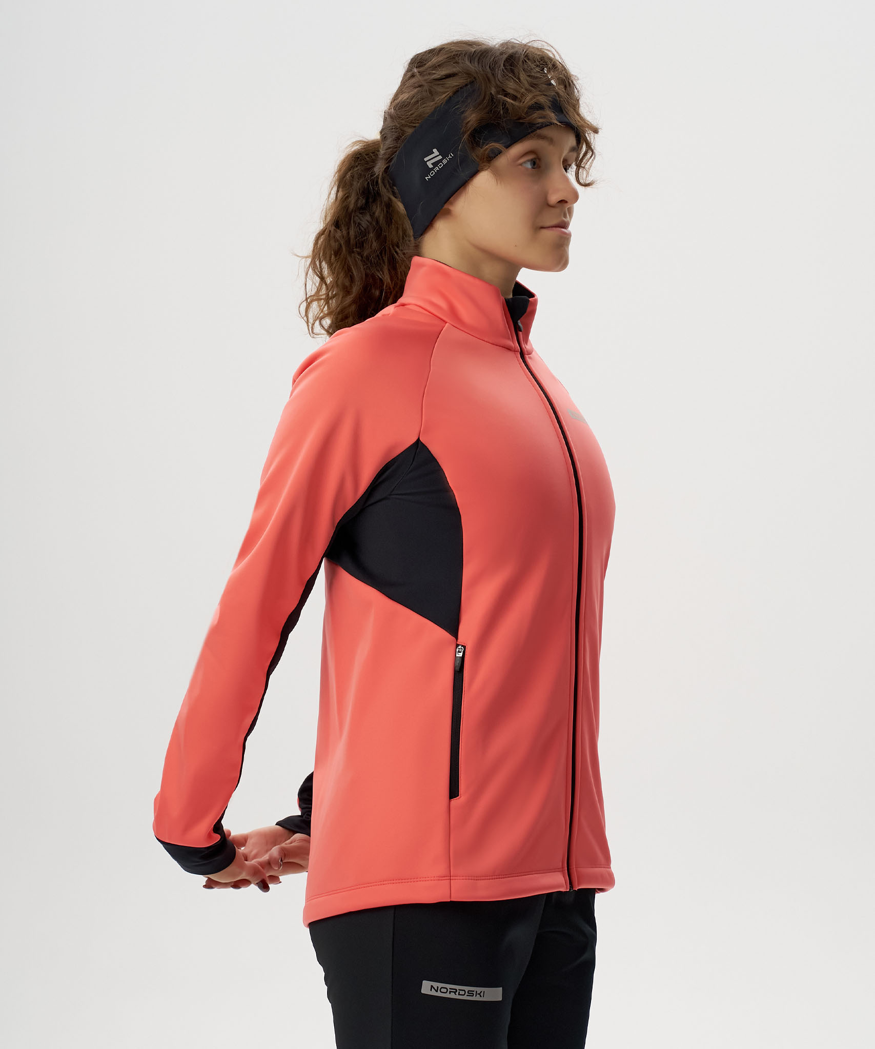 Тренировочная куртка Nordski Core Coral/Black W