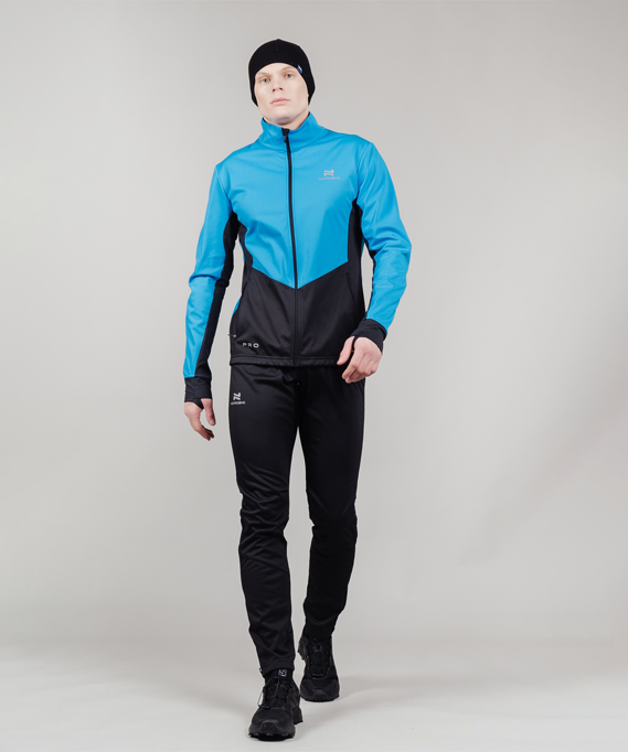 Тренировочная куртка Nordski Pro Light Blue/Black