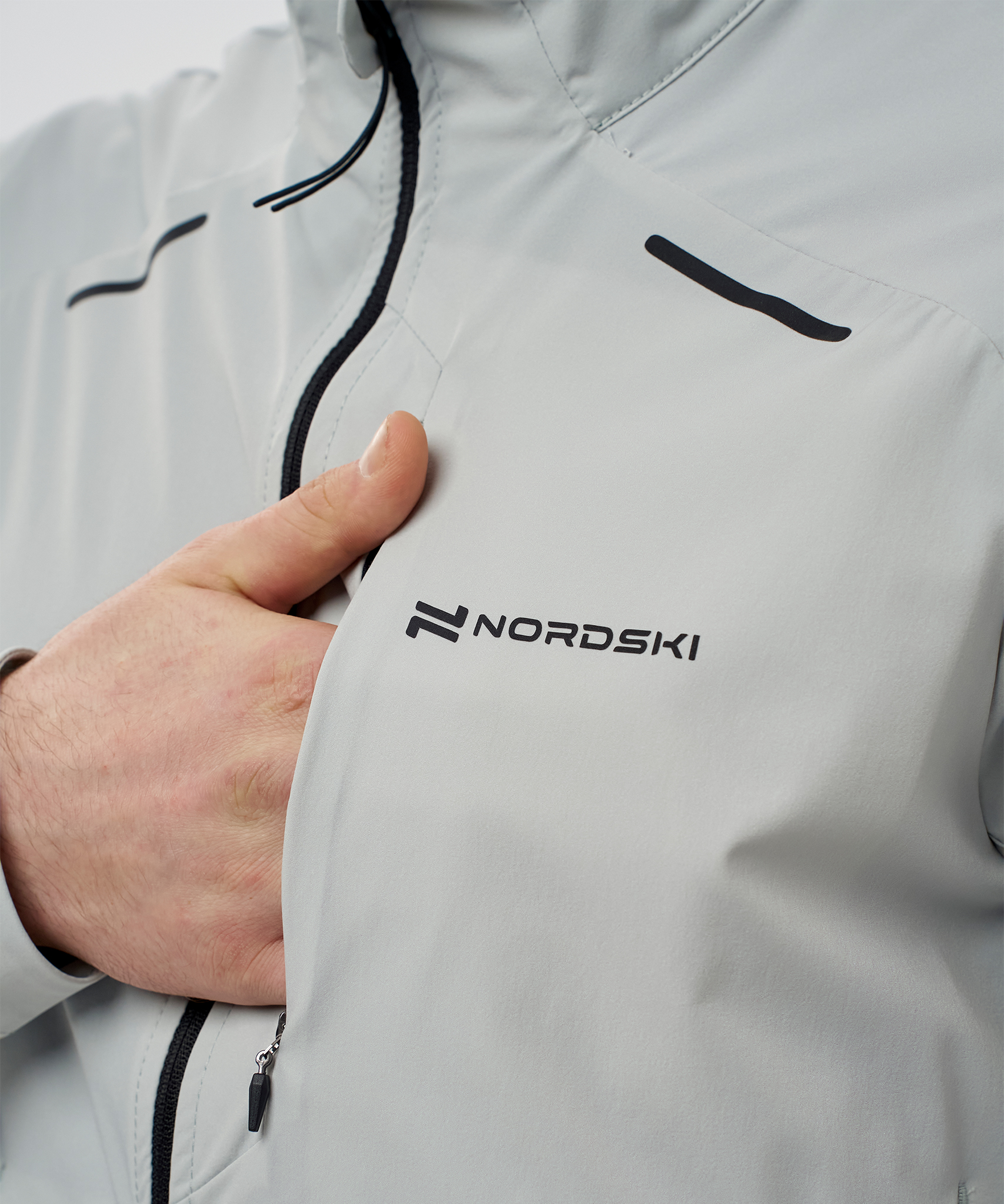 Ветровка Nordski Pro Energy Running Grey/Black