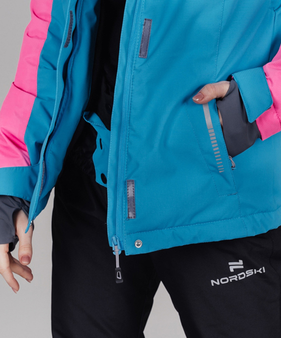 Горнолыжная куртка Nordski Extreme Blue/Pink W